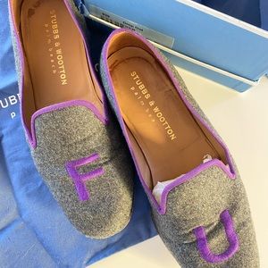 Size 8 mens stubbs & wootton FU loafers